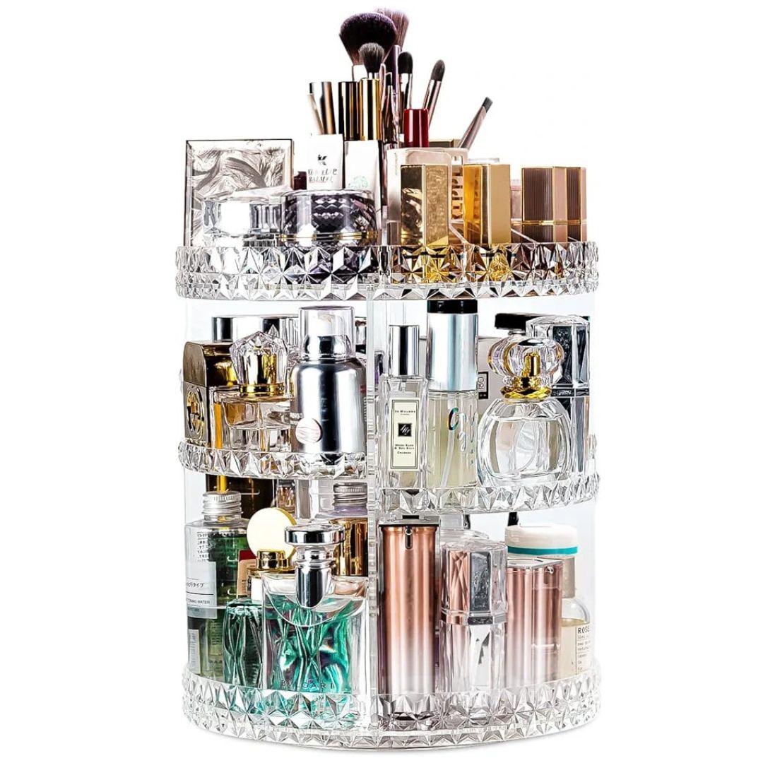 ORGANIZADOR DE MAQUILLAJE GIRATORIO 360°