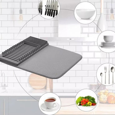 ESCURRIDOR DE LOZA CON TAPETE ABSORBENTE