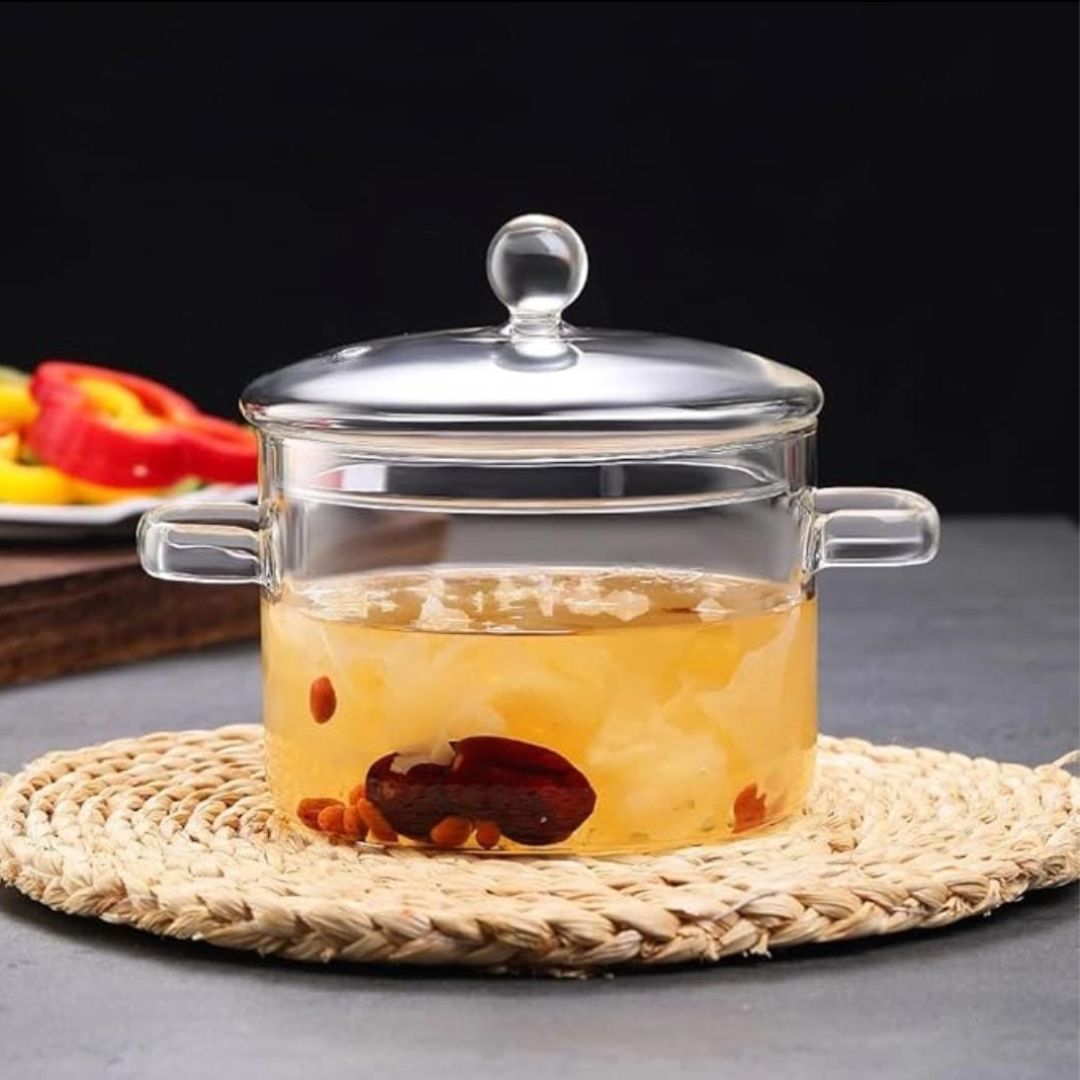 OLLA DE VIDRIO CON TAPA (1.9 Litros)