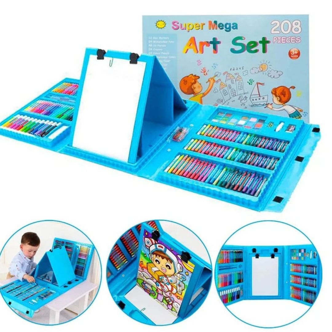 SET DE ARTE PEQUEÑO PARA NIÑOS (208 Piezas)