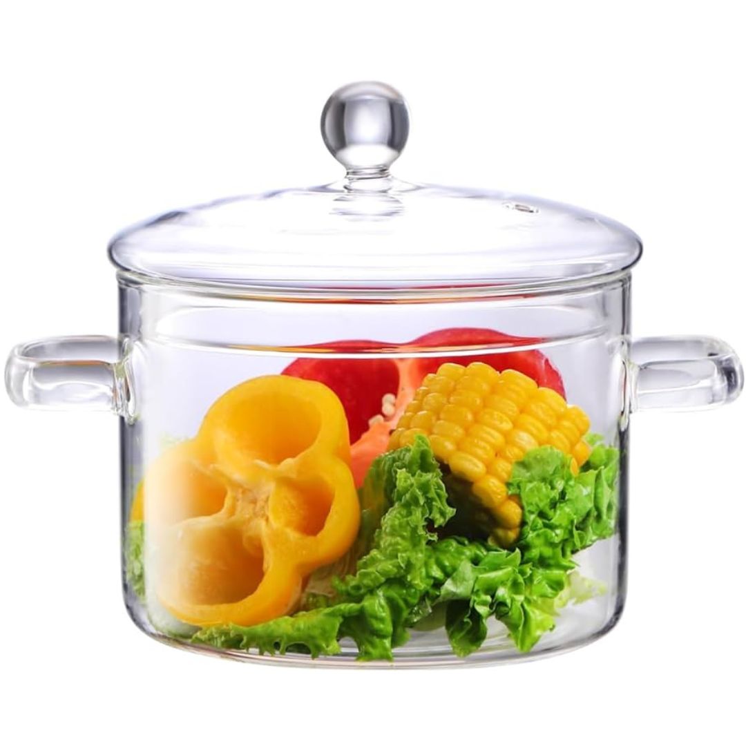 OLLA DE VIDRIO CON TAPA (1.9 Litros)