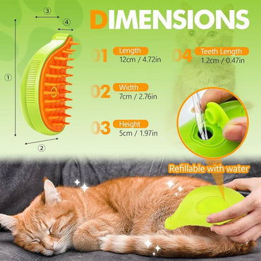 CEPILLO MASCOTAS VAPOR 3 EN 1