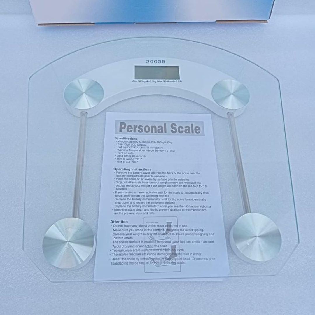 BASCULA DIGITAL DE VIDRIO