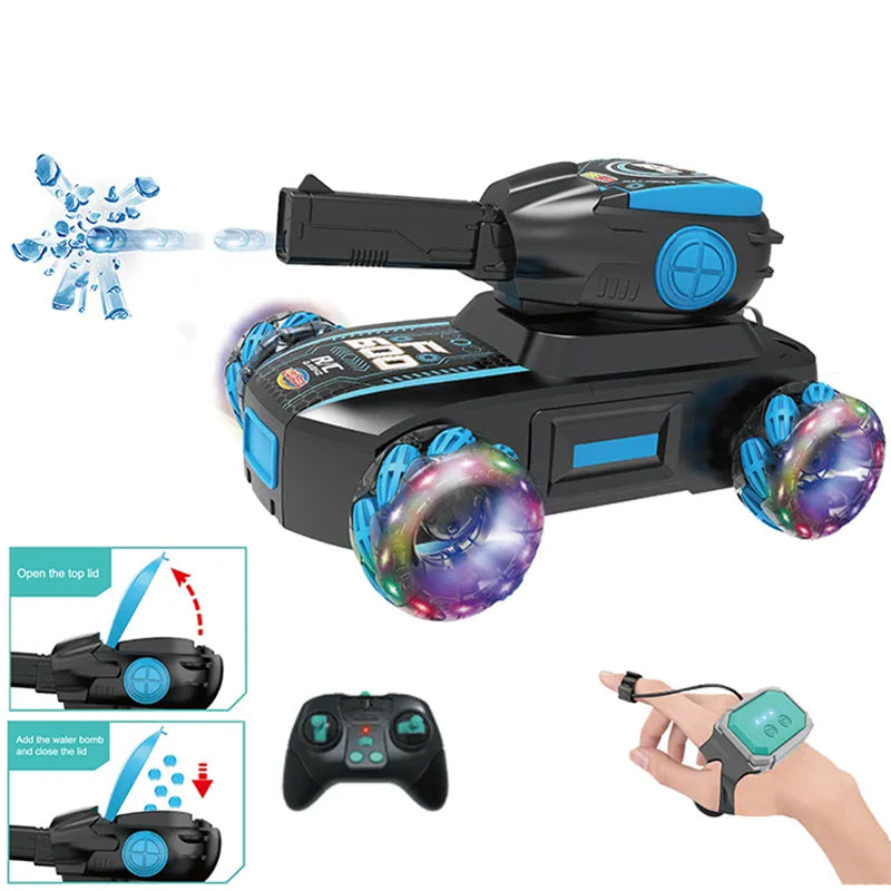 CARRO TANQUE A CONTROL REMOTO BALAS DE HIDROGEL