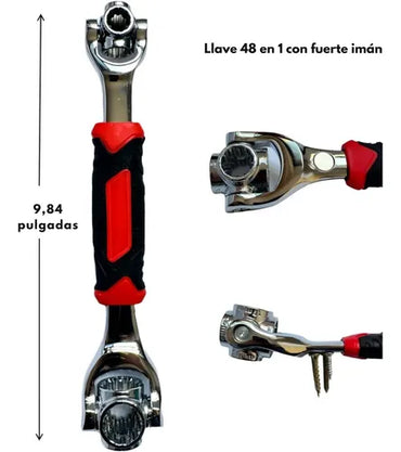 LLAVE UNIVERSAL 48 EN 1 HERRAMIENTA MULTIFUNCIONAL VERSÁTIL