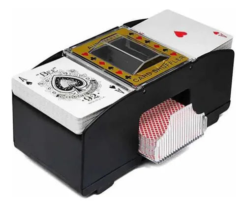 MEZCLADOR AUTOMÁTICO DE CARTAS WEN SHUFFLER – BARJADOR ELÉCTRICO PARA PÓKER Y UNO