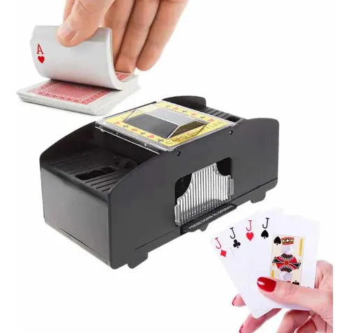 MEZCLADOR AUTOMÁTICO DE CARTAS WEN SHUFFLER – BARJADOR ELÉCTRICO PARA PÓKER Y UNO