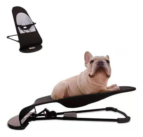 SILLA MECEDORA PARA MASCOTAS CON ALTURA AJUSTABLE PERRO GATO