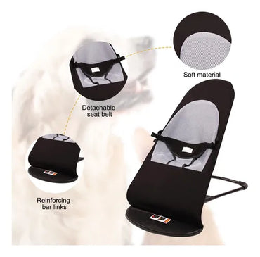 SILLA MECEDORA PARA MASCOTAS CON ALTURA AJUSTABLE PERRO GATO