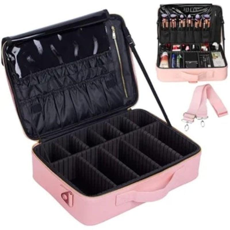 ESTUCHE DE MAQUILLAJE CON ESPEJO LUZ LED