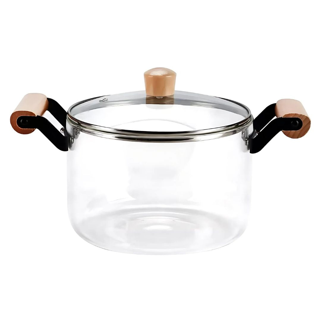 OLLA DE VIDRIO CON TAPA (4.5 Litros)
