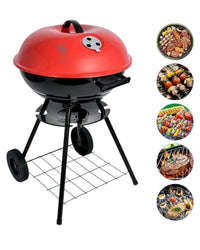ASADOR DE CARBÓN CON RUEDAS BBQ