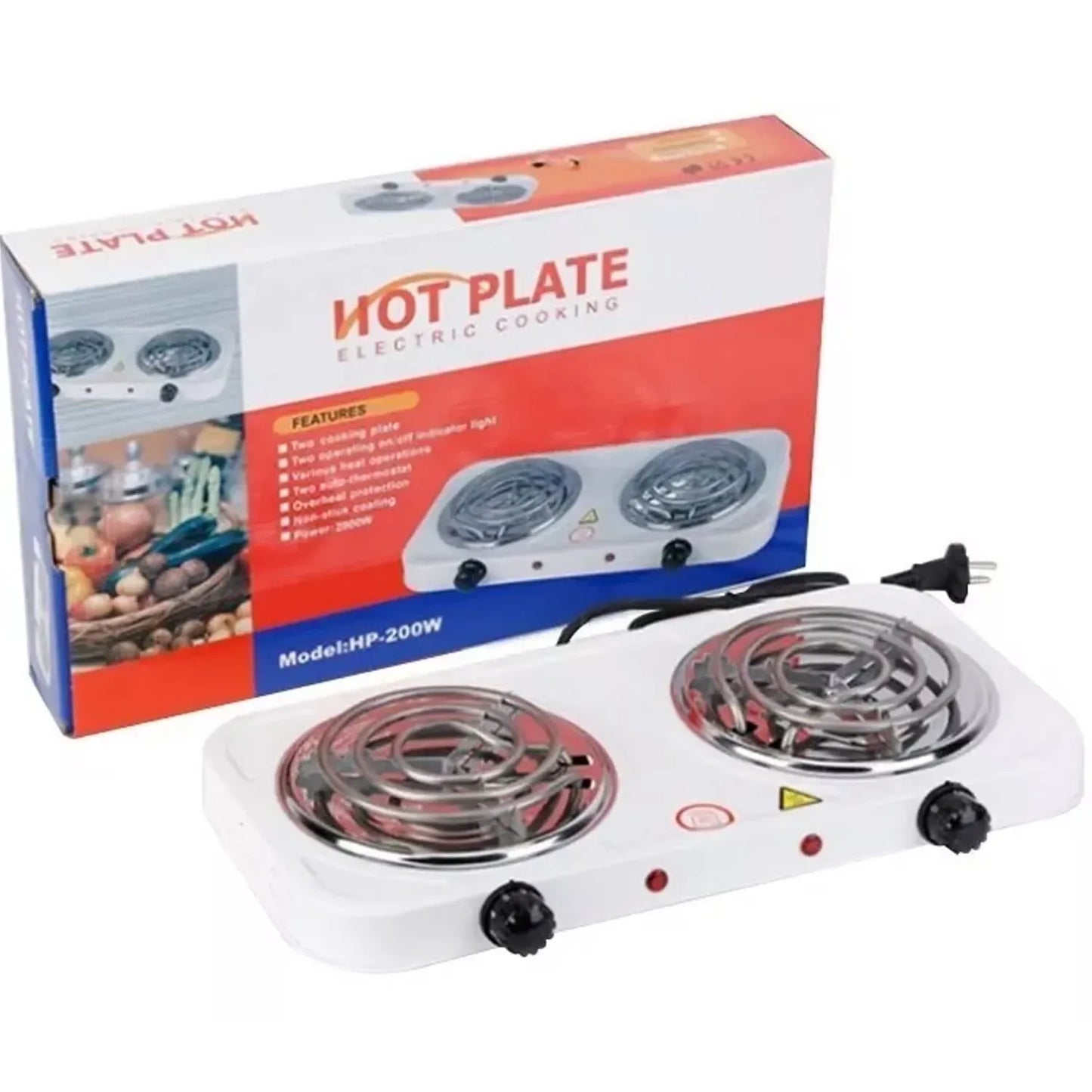 ESTUFA ELÉCTRICA DE MESA 2 PUESTOS