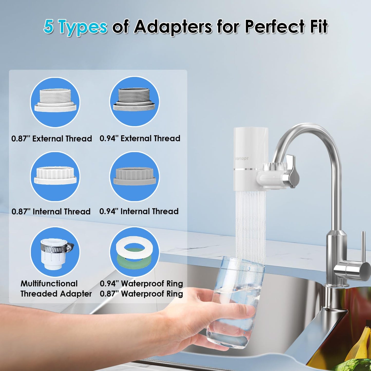 FILTRO DE AGUA PARA GRIFO 7 NIVELES