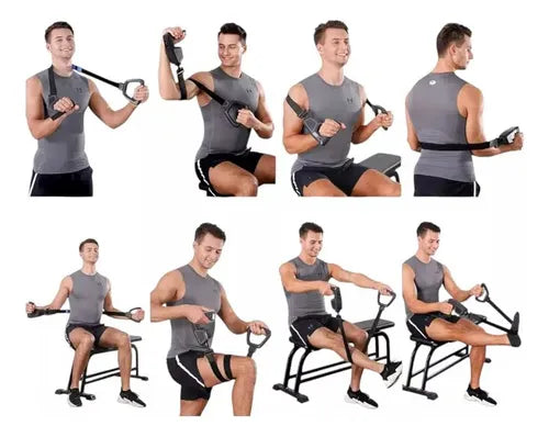 KIT DE ENTRENAMIENTO CON BANDA MASAJEADORA VIBRATORIA