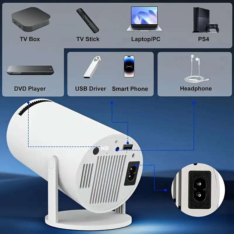 PROYECTOR MAGCUBIC HY300 PRO 4K ANDROID 11 WIFI LED 260 ANSI